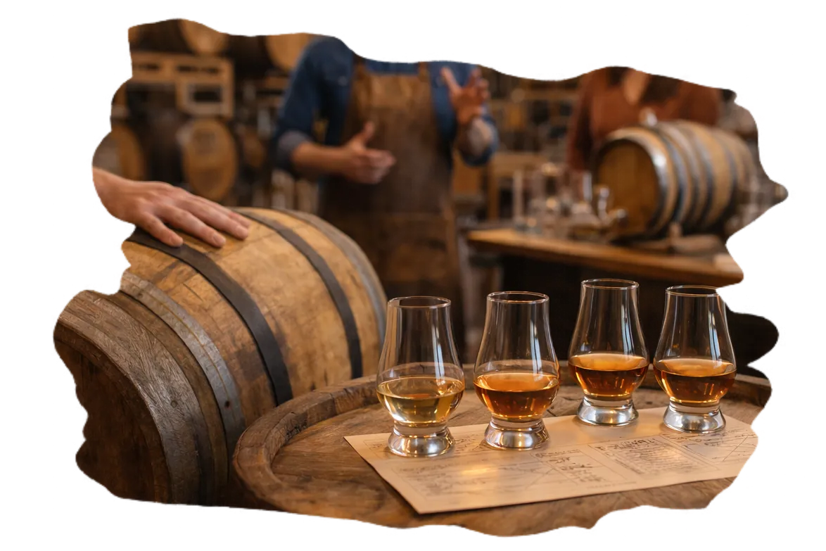 Whisky tasting and barrel discussion