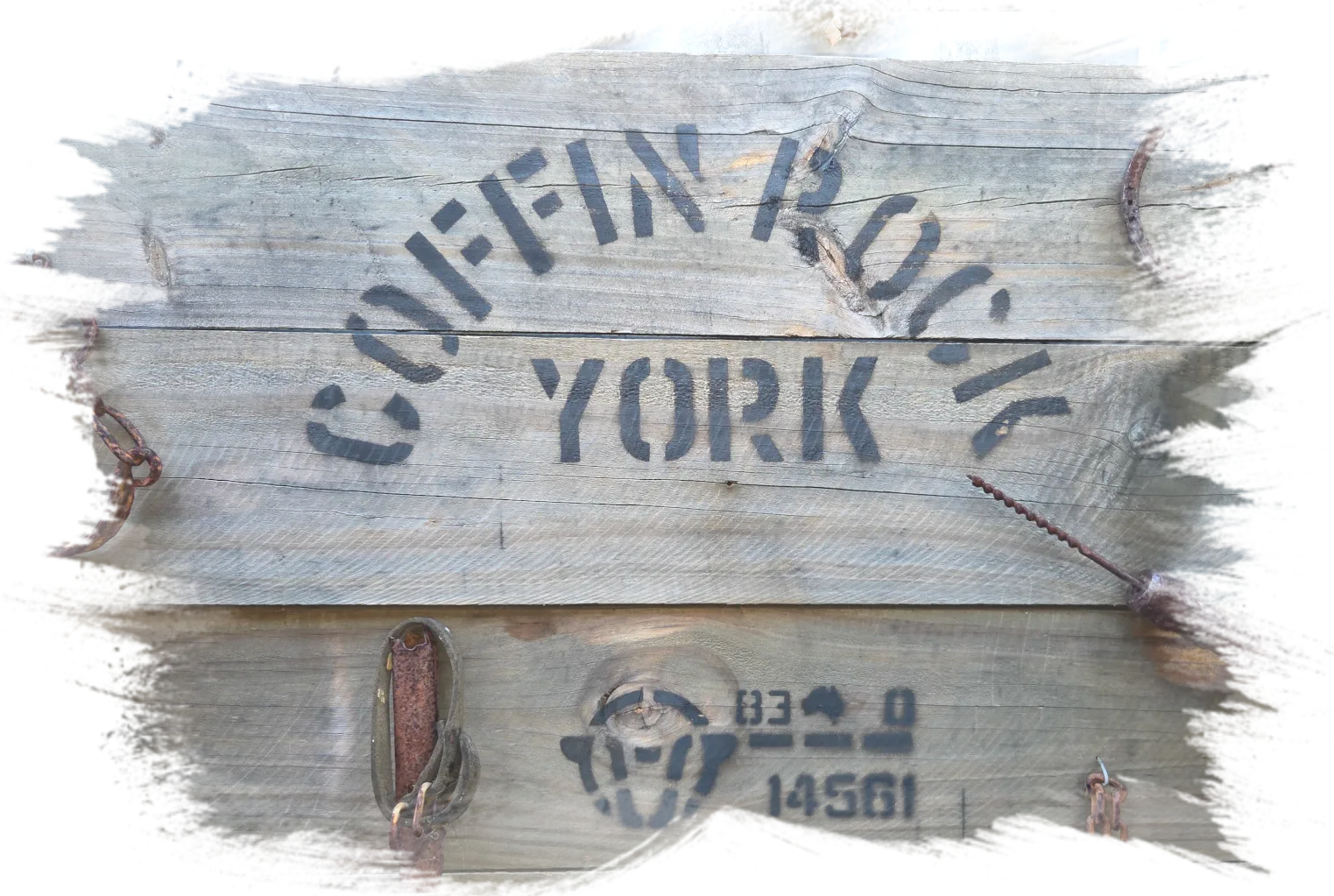 Historic Coffin Rock paddock name and original logo